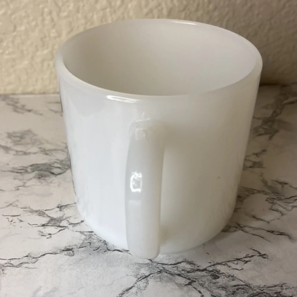 Vintage Mickey‎ Mouse Walt Disney Milk Glass Mug